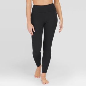 Assets by Spanx Black Ponte Shaping Leggings L